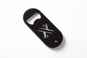 Sheet metal aluminium black anodised part