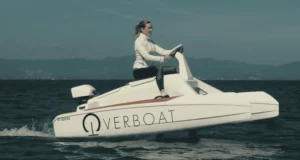 View of the Overboat, a flying boat developed by Neocean
