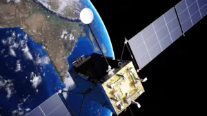 ARCap module in orbit above Earth, with India visible in the background.