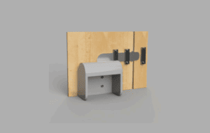 SaniPedal, design of the door slider