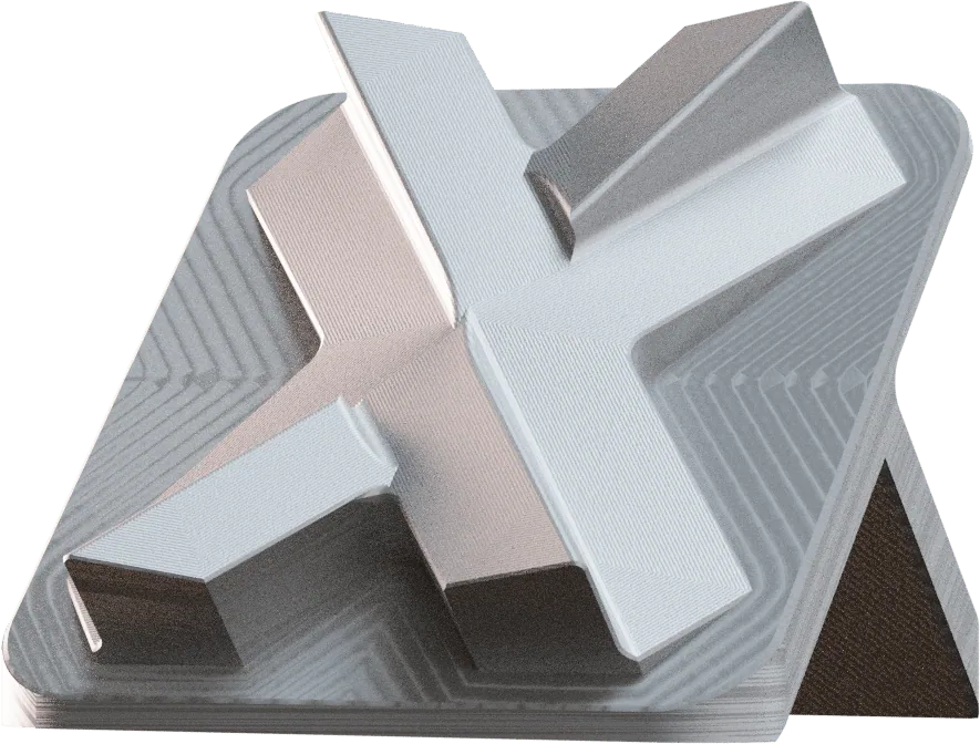 Rendered view of clear Alodine finish