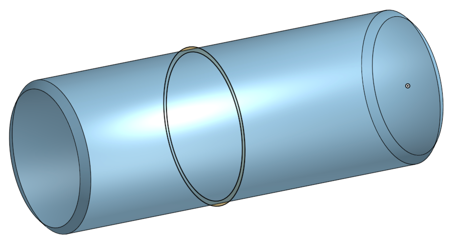 Circularity example on a shaft cross-section