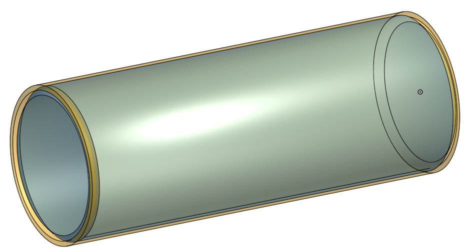 Cylindricity example on a shaft surface