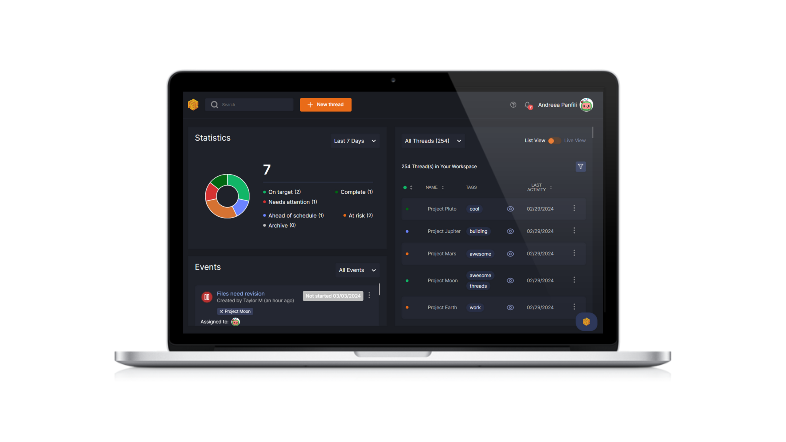 Threads New Dashboard