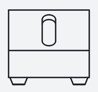 Front view from a technical drawing